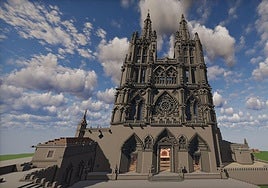 La Catedral de Burgos en Minecraft.