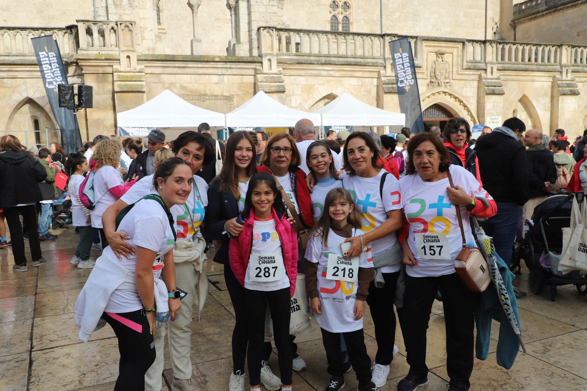 La I Marcha Cidiana celebrada en Burgos, en imágenes