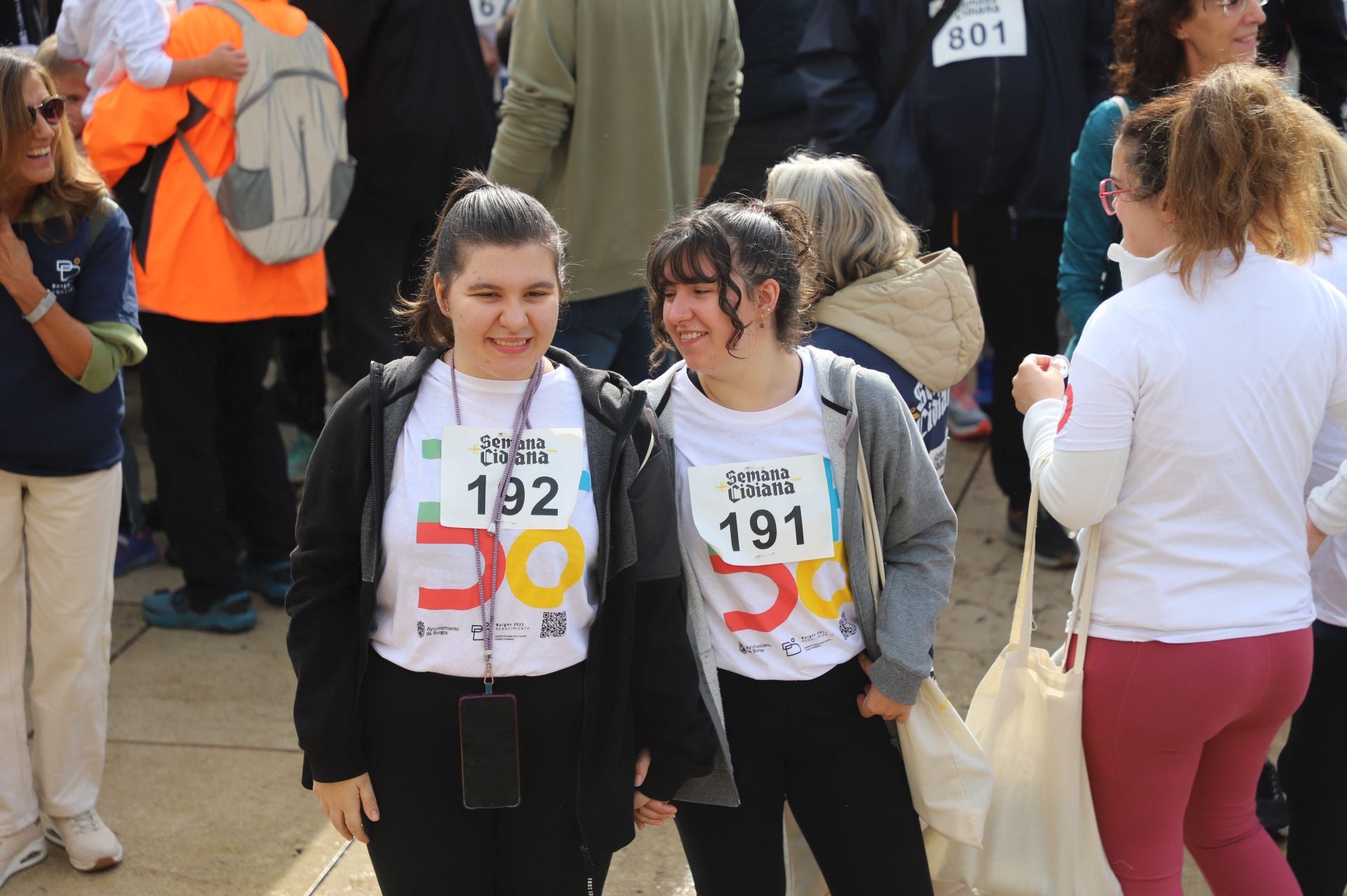 La I Marcha Cidiana celebrada en Burgos, en imágenes