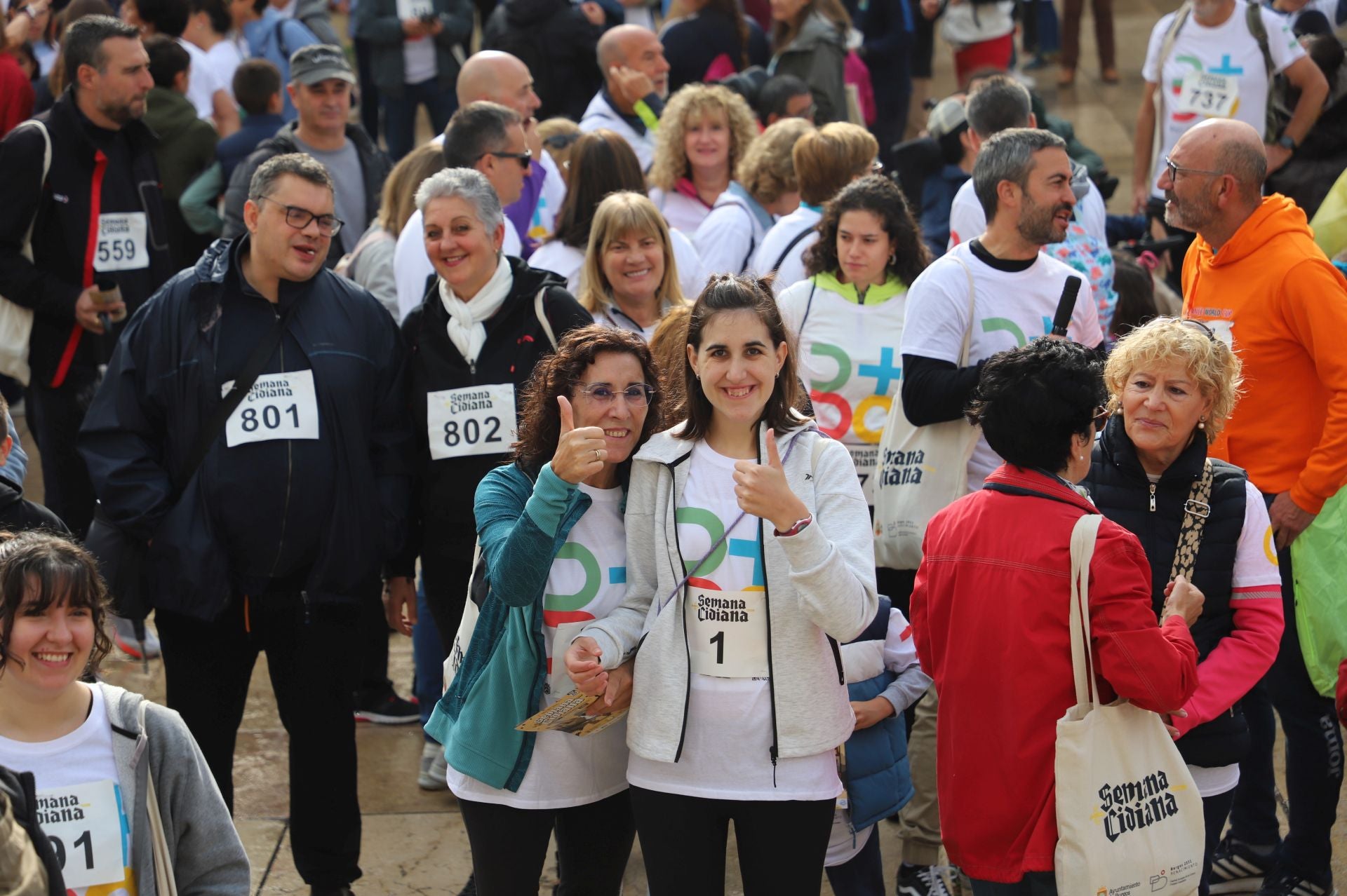 La I Marcha Cidiana celebrada en Burgos, en imágenes