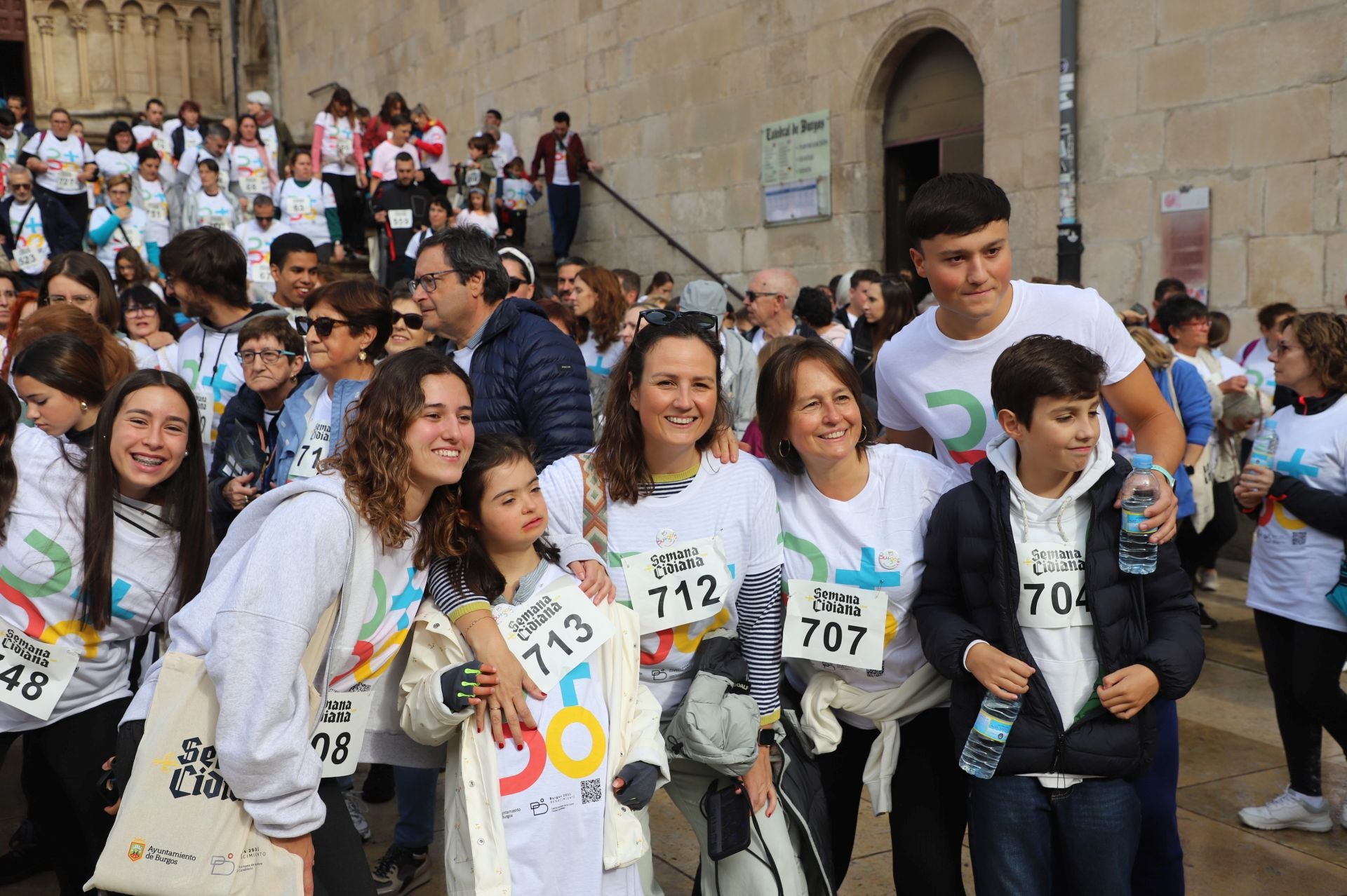 La I Marcha Cidiana celebrada en Burgos, en imágenes