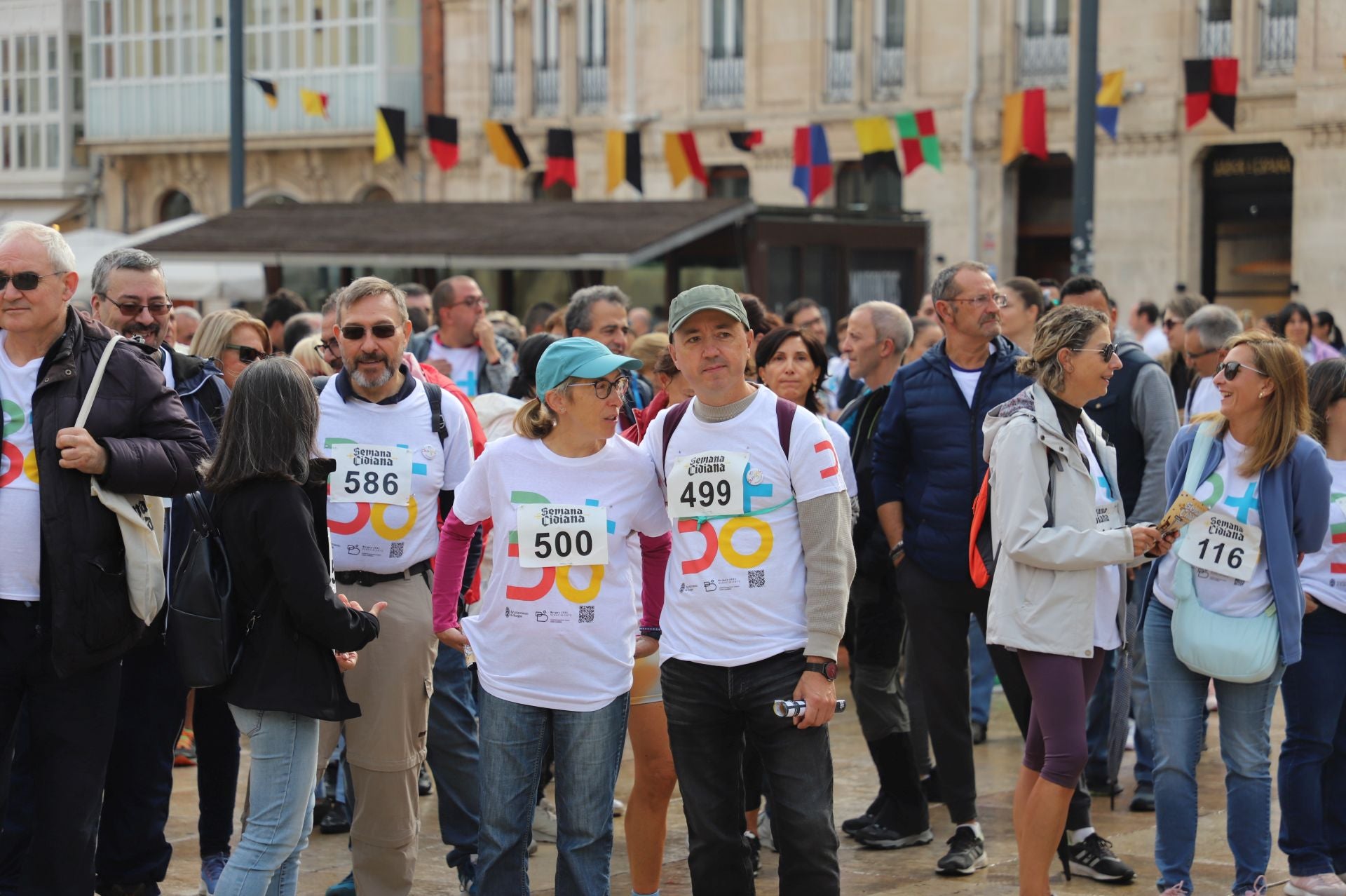 La I Marcha Cidiana celebrada en Burgos, en imágenes