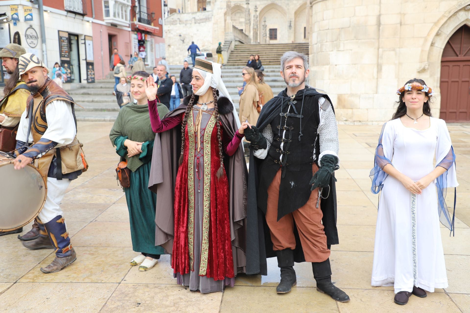 La I Marcha Cidiana celebrada en Burgos, en imágenes