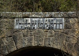 Túnel de la Engaña en la parte burgalesa.
