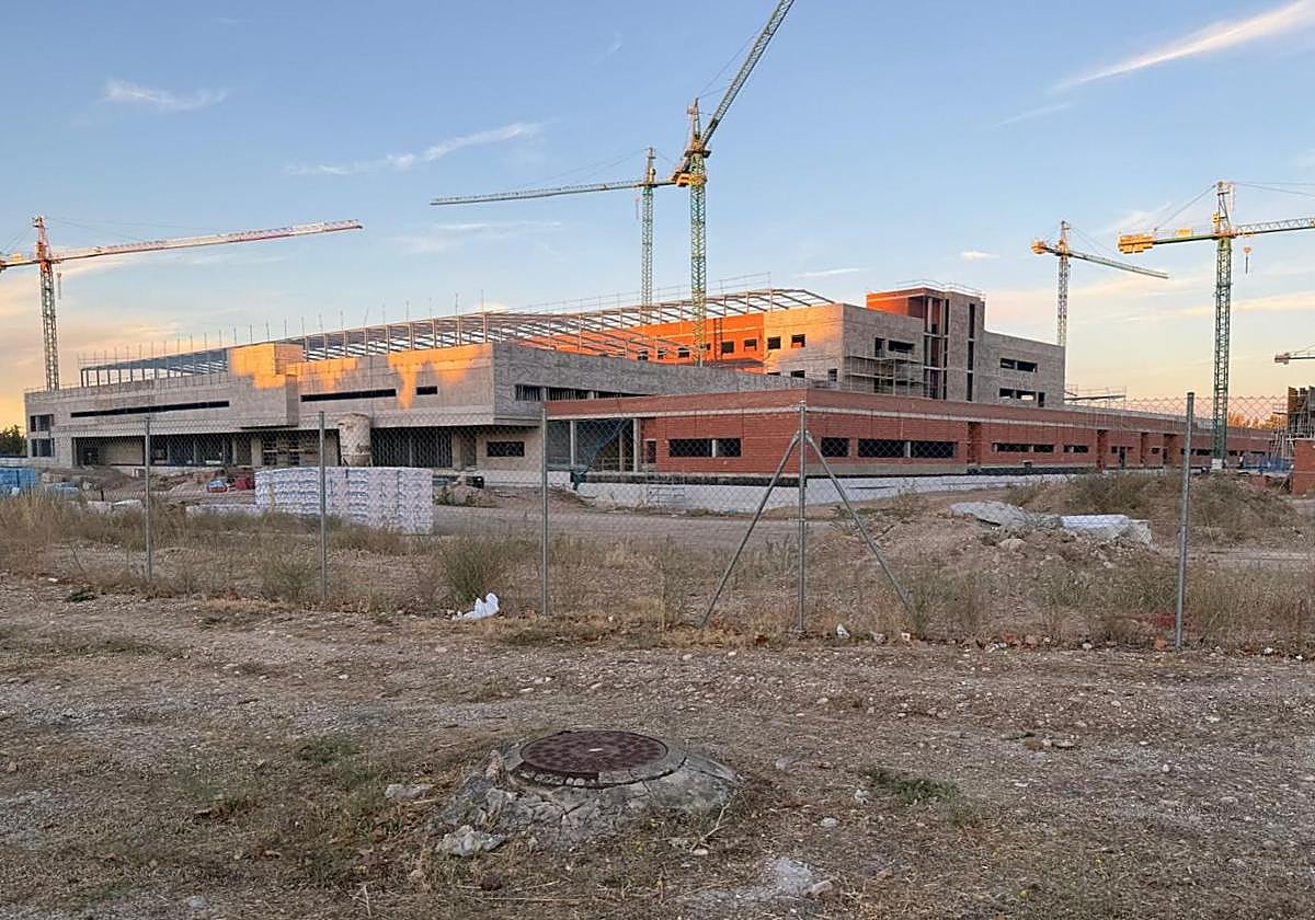 La obra del nuevo hospital de Aranda de Duero va cumpliendo plazos.