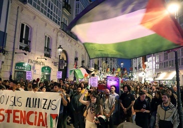 De concentración a multitudinaria manifestación improvisada: Burgos se levanta por Gaza