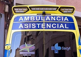 Una ambulancia de Sacyl.