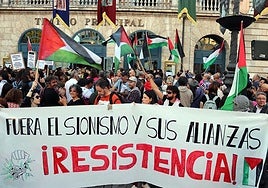 Manifestación por Gaza en Burgos