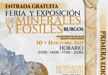 Burgos lanza su primera Feria de Minerales y Fósiles
