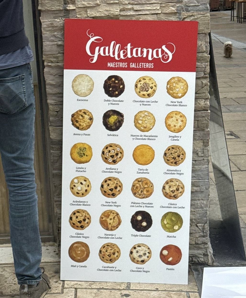 Cartel de Galletanas en Burgos.