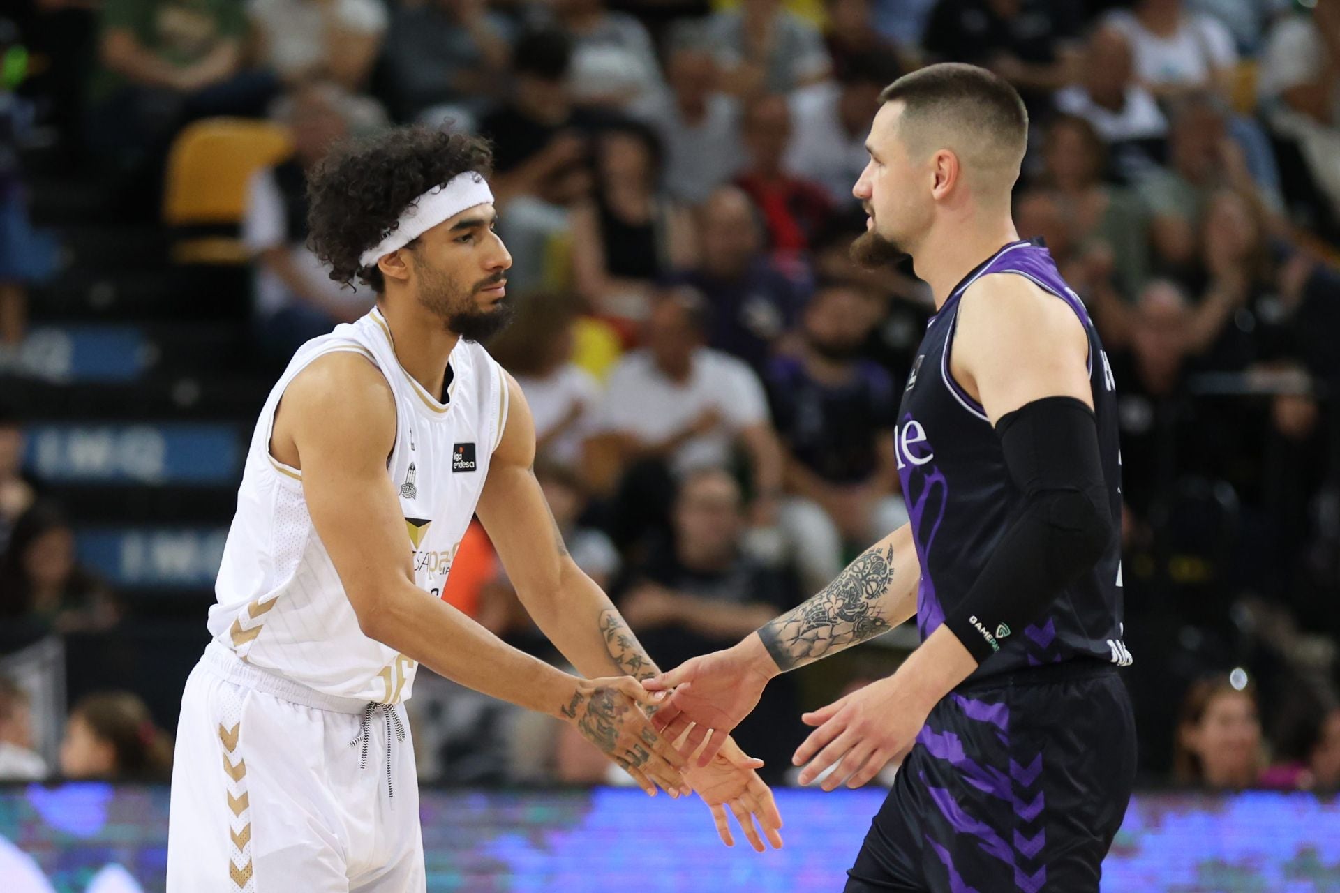 El encuentro del San Pablo Burgos frente al Bilbao Basket, en imágenes