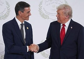 Los presidentes de España y Estados Unidos, Pedro Sánchez y Donlad Trump, se vieron las caras de nuevo.