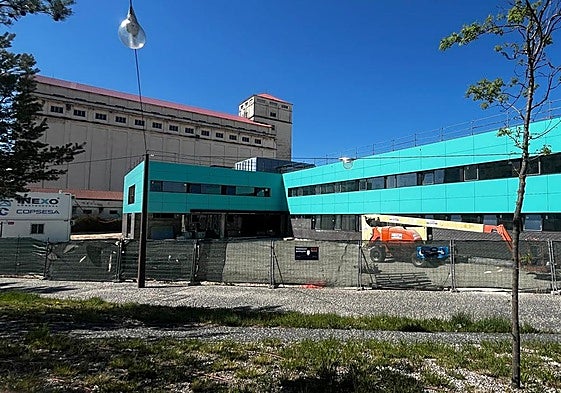 El nuevo centro de salud García Lorca de Burgos todavía en obras.