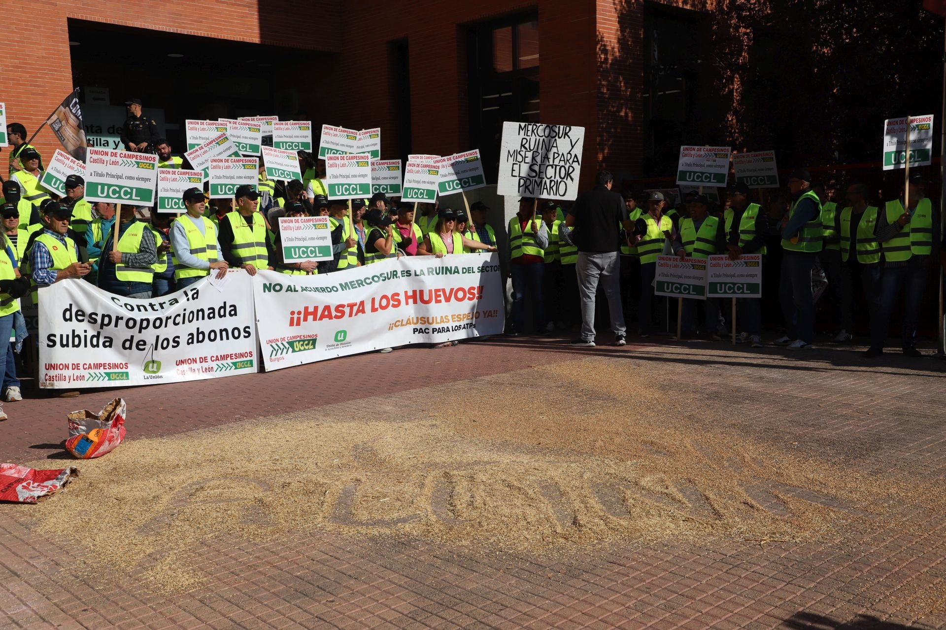La protesta del sector primario en Burgos, en imágenes