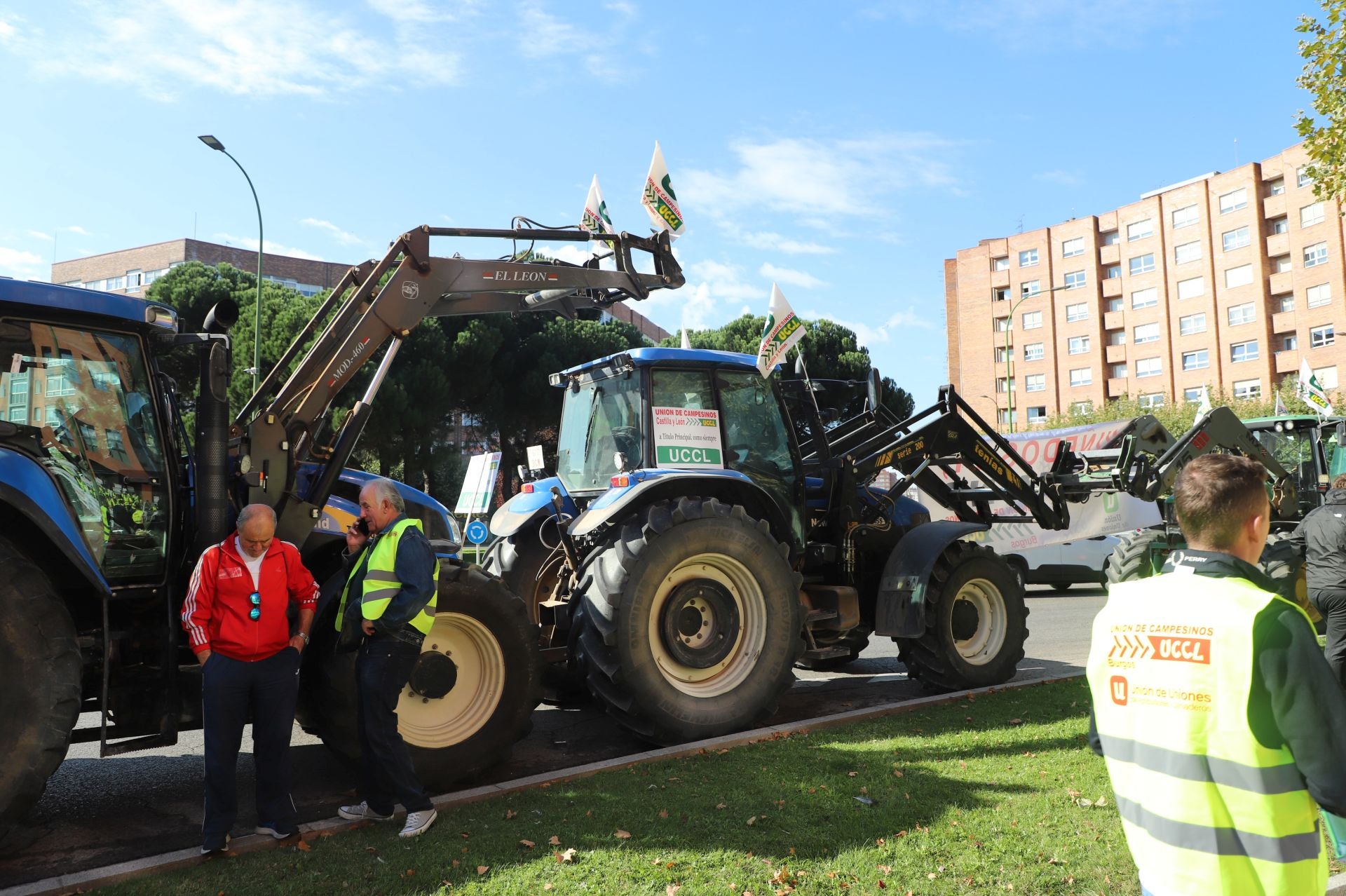 La protesta del sector primario en Burgos, en imágenes