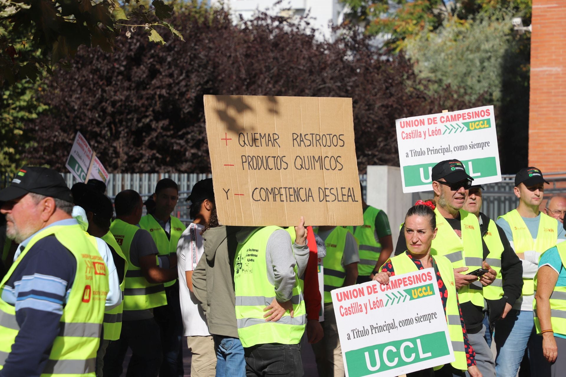 La protesta del sector primario en Burgos, en imágenes
