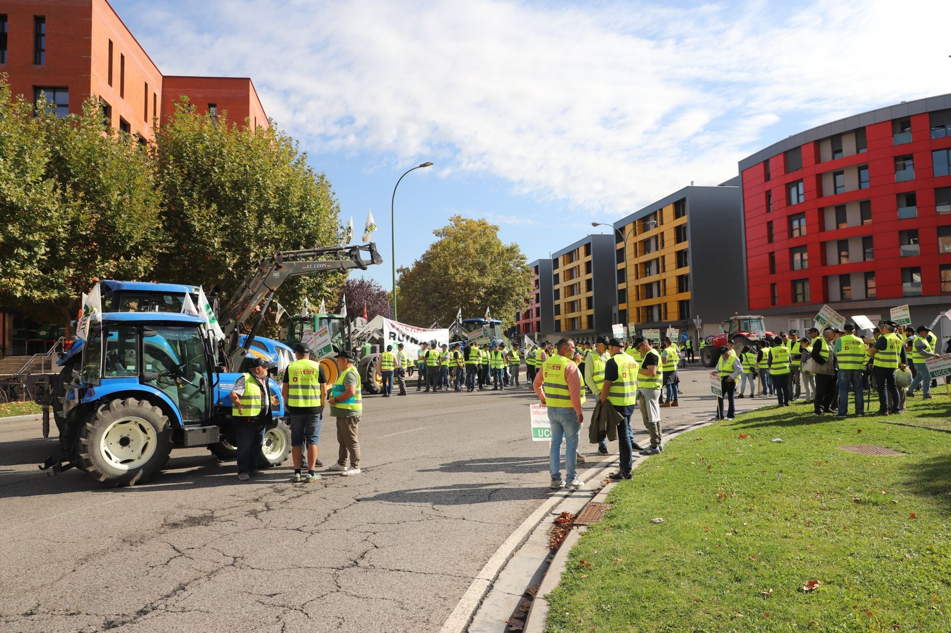 La protesta del sector primario en Burgos, en imágenes