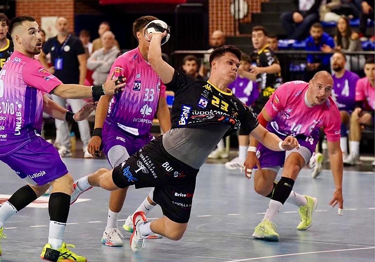 Imagen del partido disputado en Logroño.