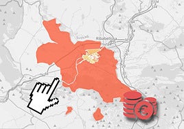 El mapa de las rentas de Miranda de Ebro, calle a calle