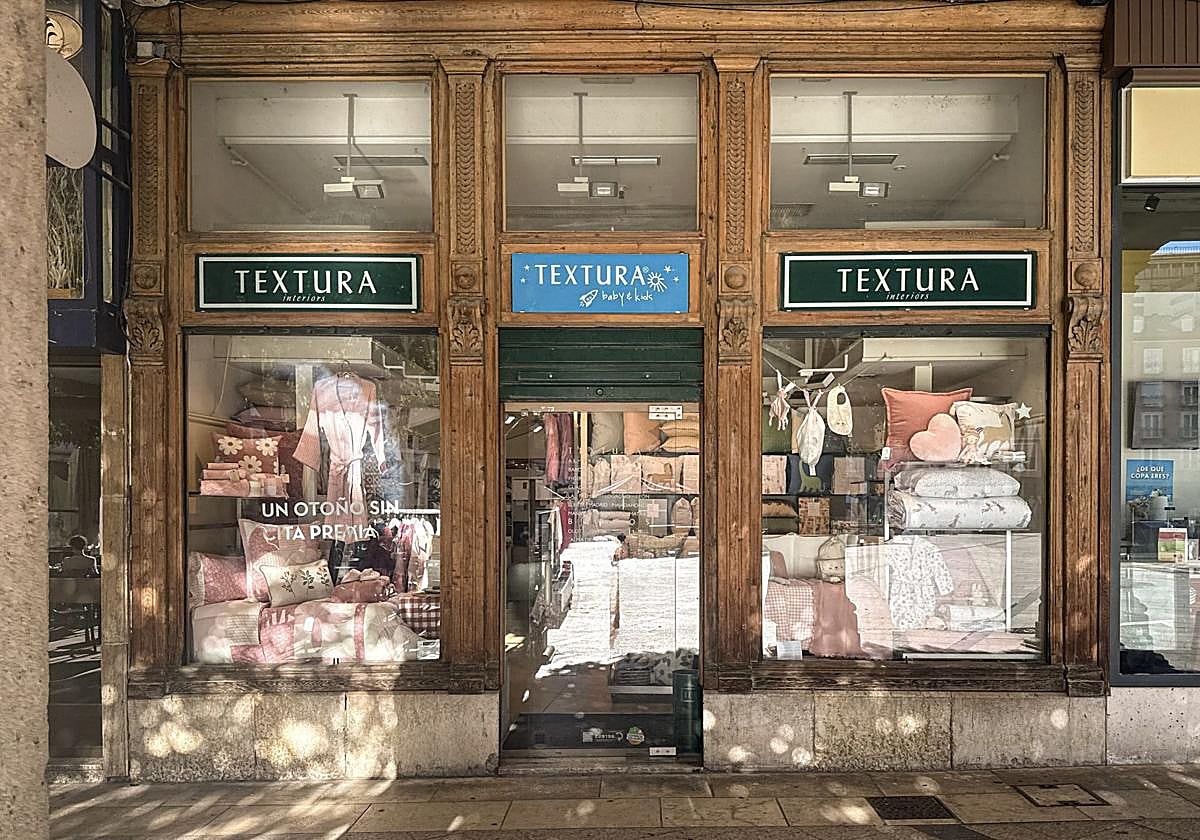 Fachada de la tienda Textura de Burgos