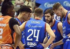 Imagen de un partido del San Pablo Burgos, en la temporada pasada.