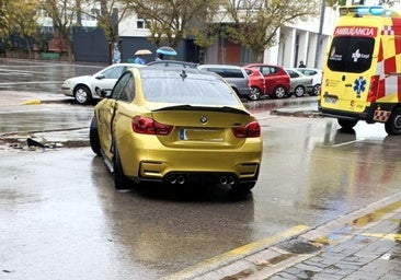 Dos heridos por un choque de dos turismos en Burgos