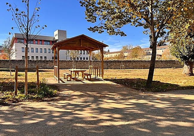 Así ha quedado el parque del Parral de Burgos.