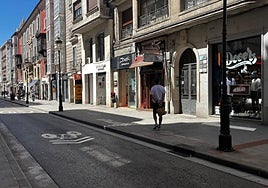 Calle comercial de Burgos.