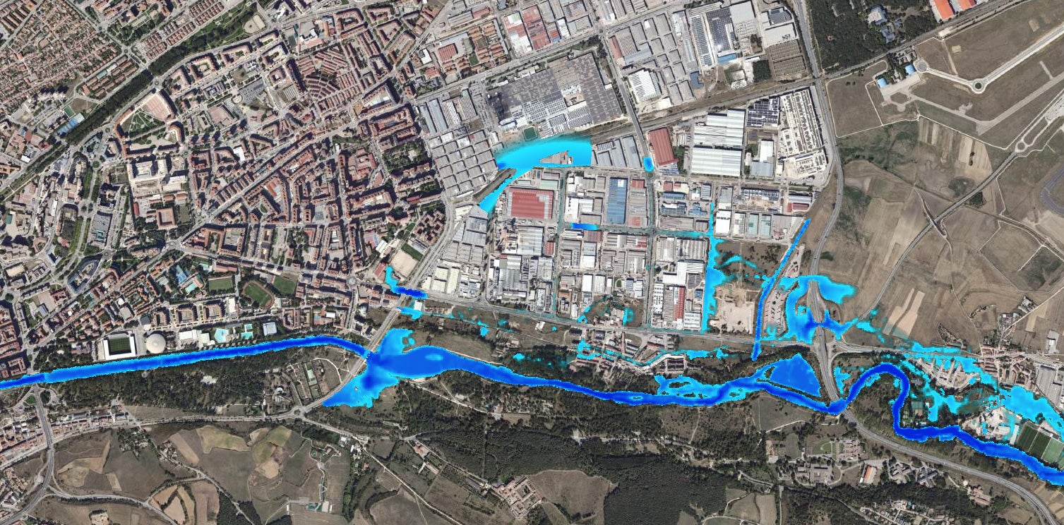 Mapas de riesgo por inundaciones de Burgos