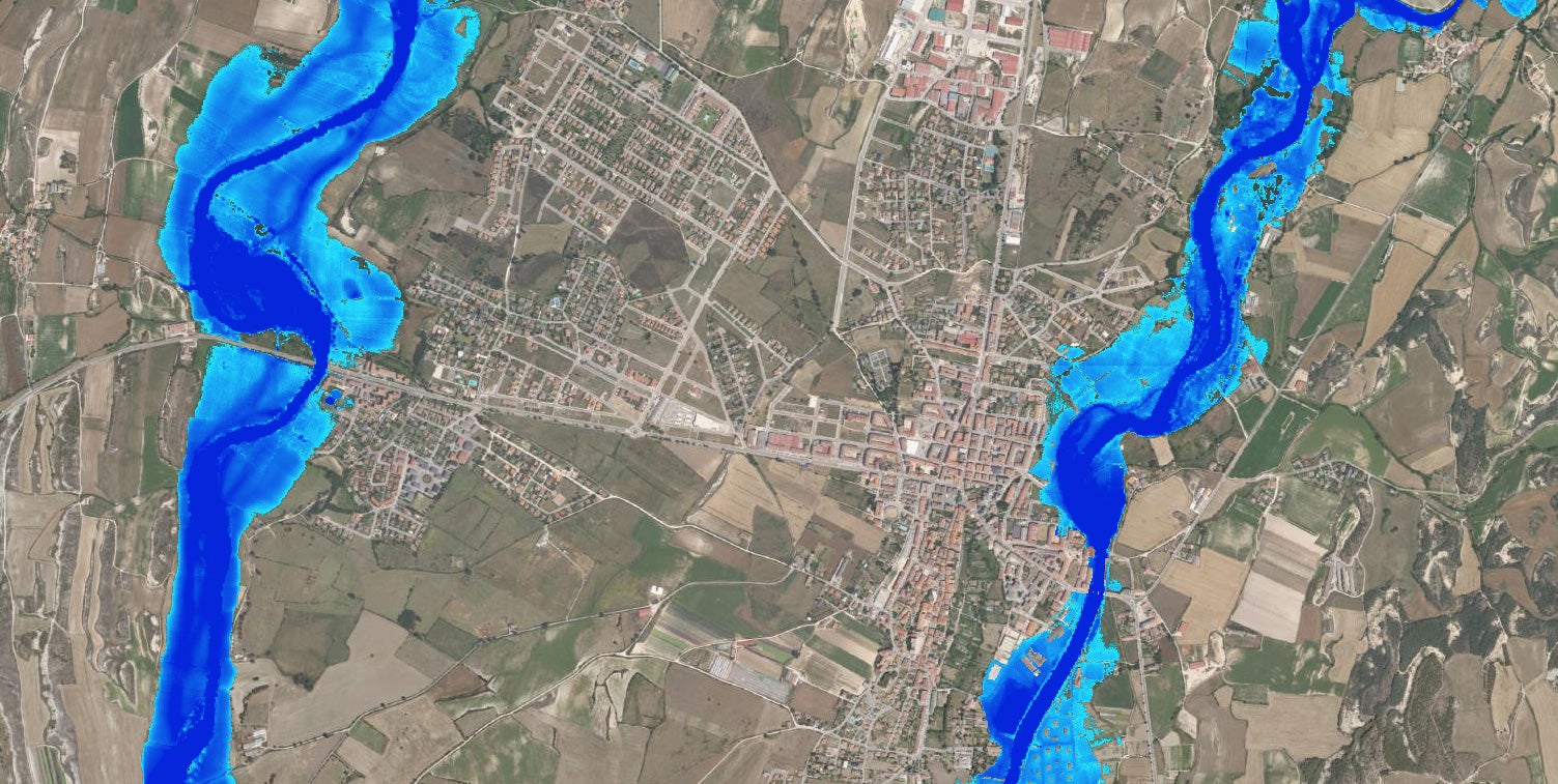Mapas de riesgo por inundaciones de Burgos