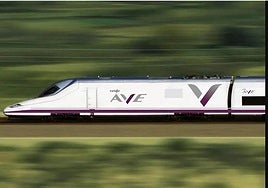 Imagen de archivo de un tren de Alta Velocidad.