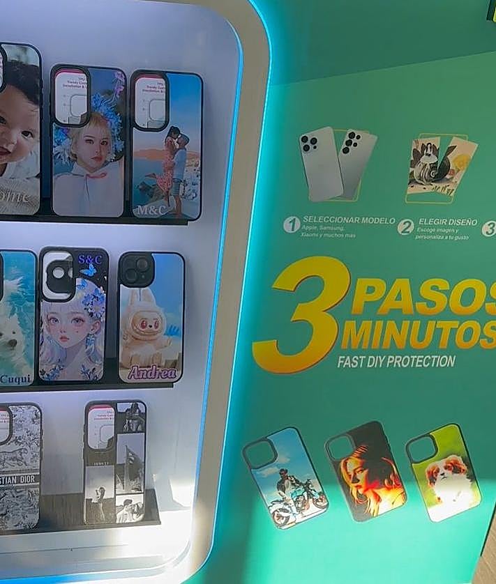 Imagen secundaria 2 - DISPHO y REPLIX revolucionan Burgos con la primera máquina inteligente para fundas personalizadas