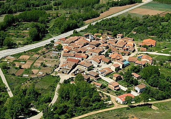 Vista de Cascajares de la Sierra, en Burgos.