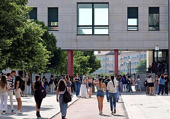 Estudiantes de la Universidad de Burgos.