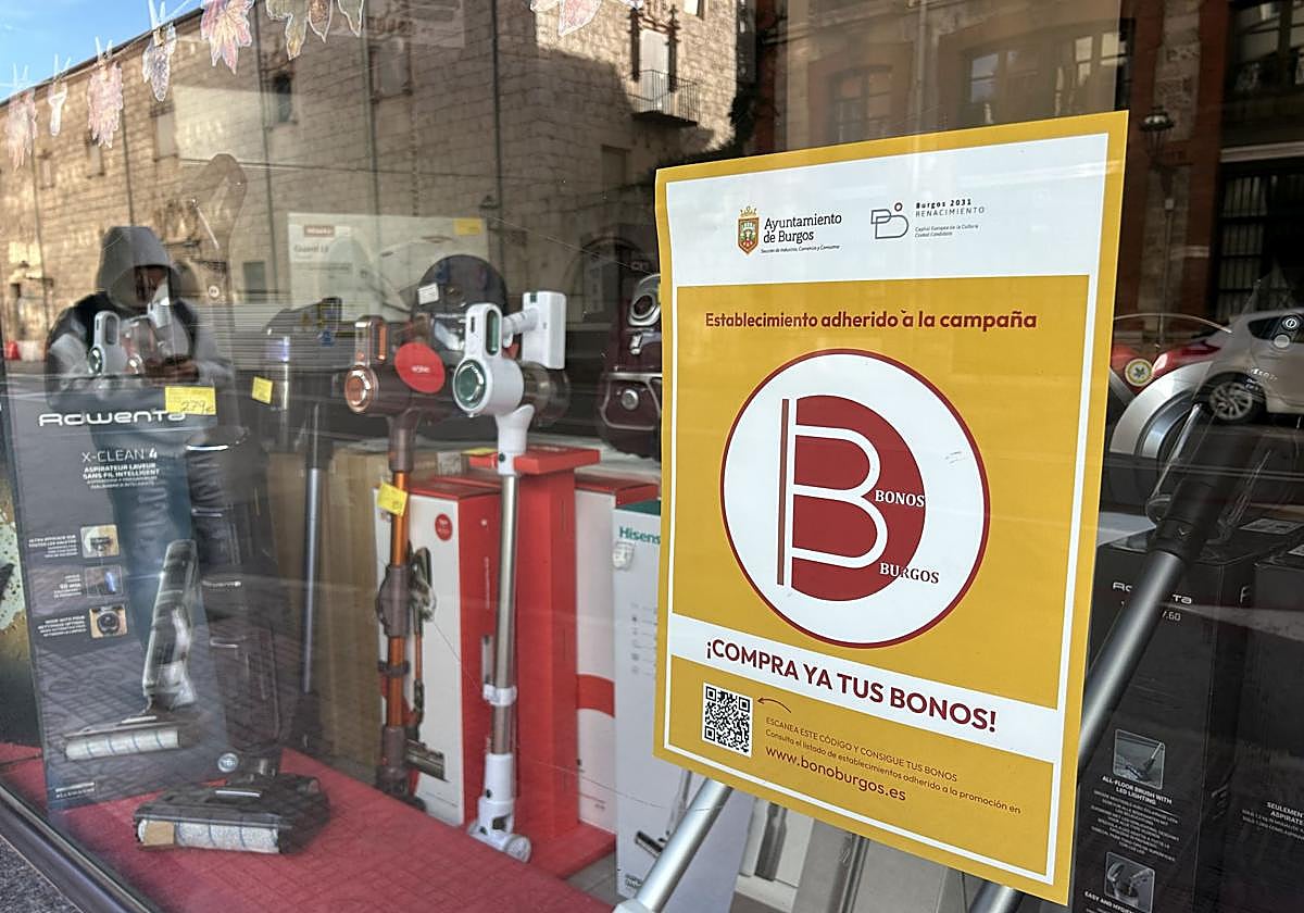 Campaña de bonos al consumo 2025 en Burgos.