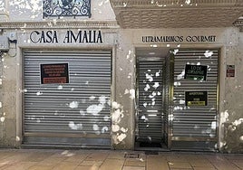 Fachada del local de Burgos, Casa Amalia.