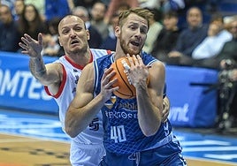 Imagen del partido entre el San Pablo Burgos y el Morabanc Andorra.
