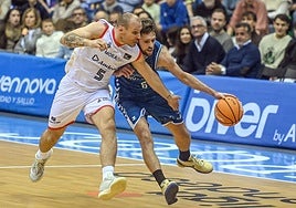 Imagen del partido entre el San Pablo Burgos y el Morabanc Andorra.