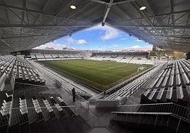 Estadio de El Plantío a día de hoy desde el Palco Norte.