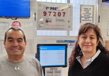 El estanco de Aranda que ha dado tres premios de la Lotería Nacional en pocos meses: «Estamos entusiasmados»