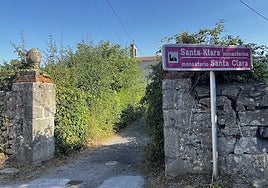 Entrada al monasterio de Santa Klara en Orduña.