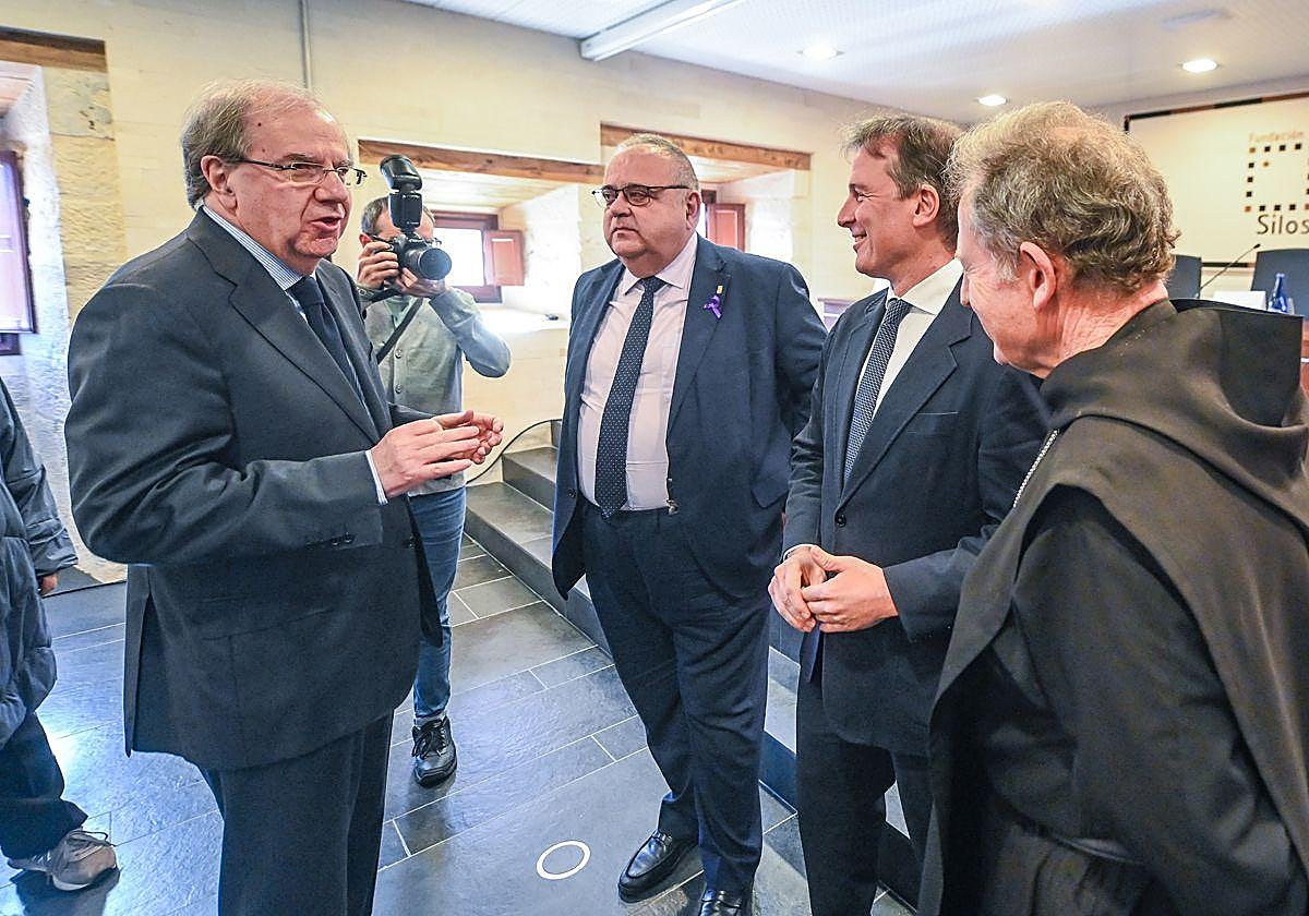 Juan Vicente Herrera en el Convento de San Francisco para recibir el premio.