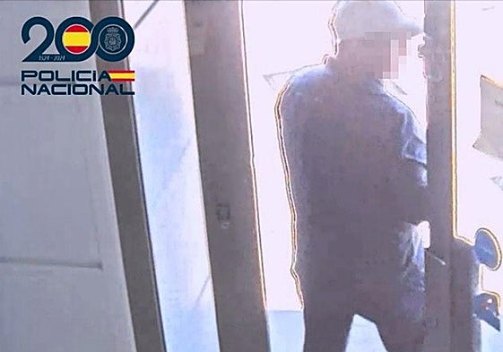 Imágen de la persona detenida.