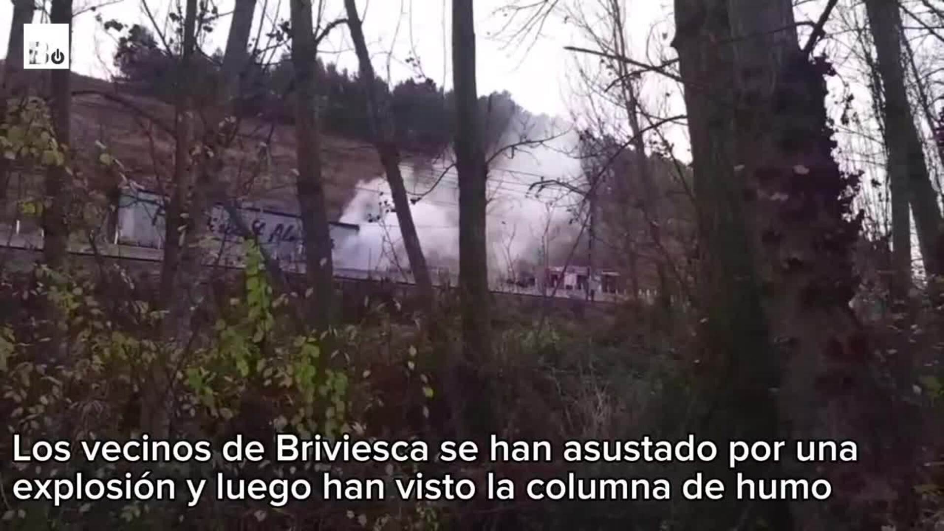 El incendio de un camión alarma a los vecinos de un pueblo de Burgos