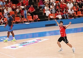 Marcos García durante un encuentro.
