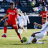 Mejía saltó al terreno de juego en la segunda parte.