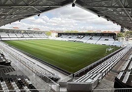 Vista del Estadio desde el palco norte.