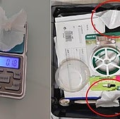 Droga encontrada en el domicilio del detenido