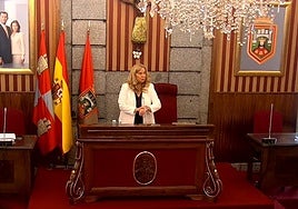 Ayala presidiendo un Pleno del Ayuntamiento.