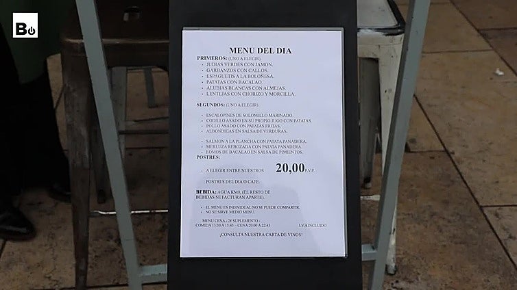 El precio de comer de menú en Burgos
